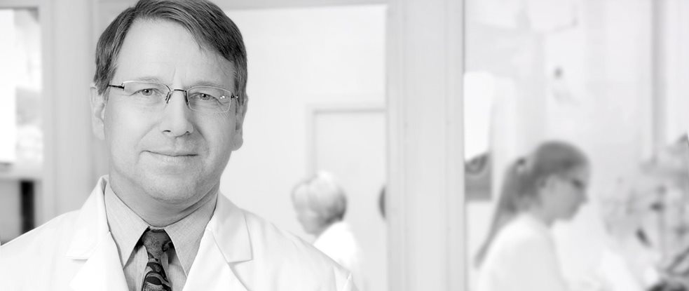 Cientista no laboratório